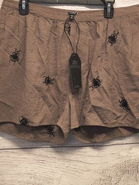 Disturbia Stag Beetle Embroidered Shorts Size 12